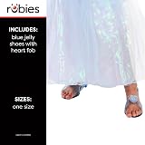 Rubies Blue Jelly Shoes Princess Kids Fancy Dress 4-6 Years 10-12 view 2