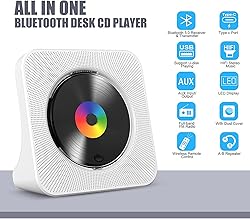 Gueray CD Player Portable Bluetooth Desktop CD