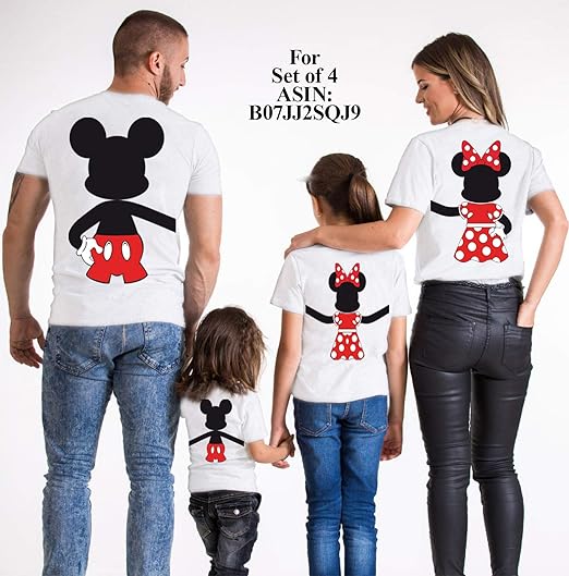playeras personalizadas para familia de 4