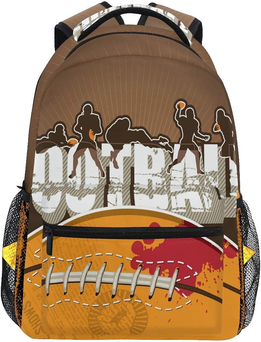 Backpacks Retro American Football Laces Backpacks Vintage Football