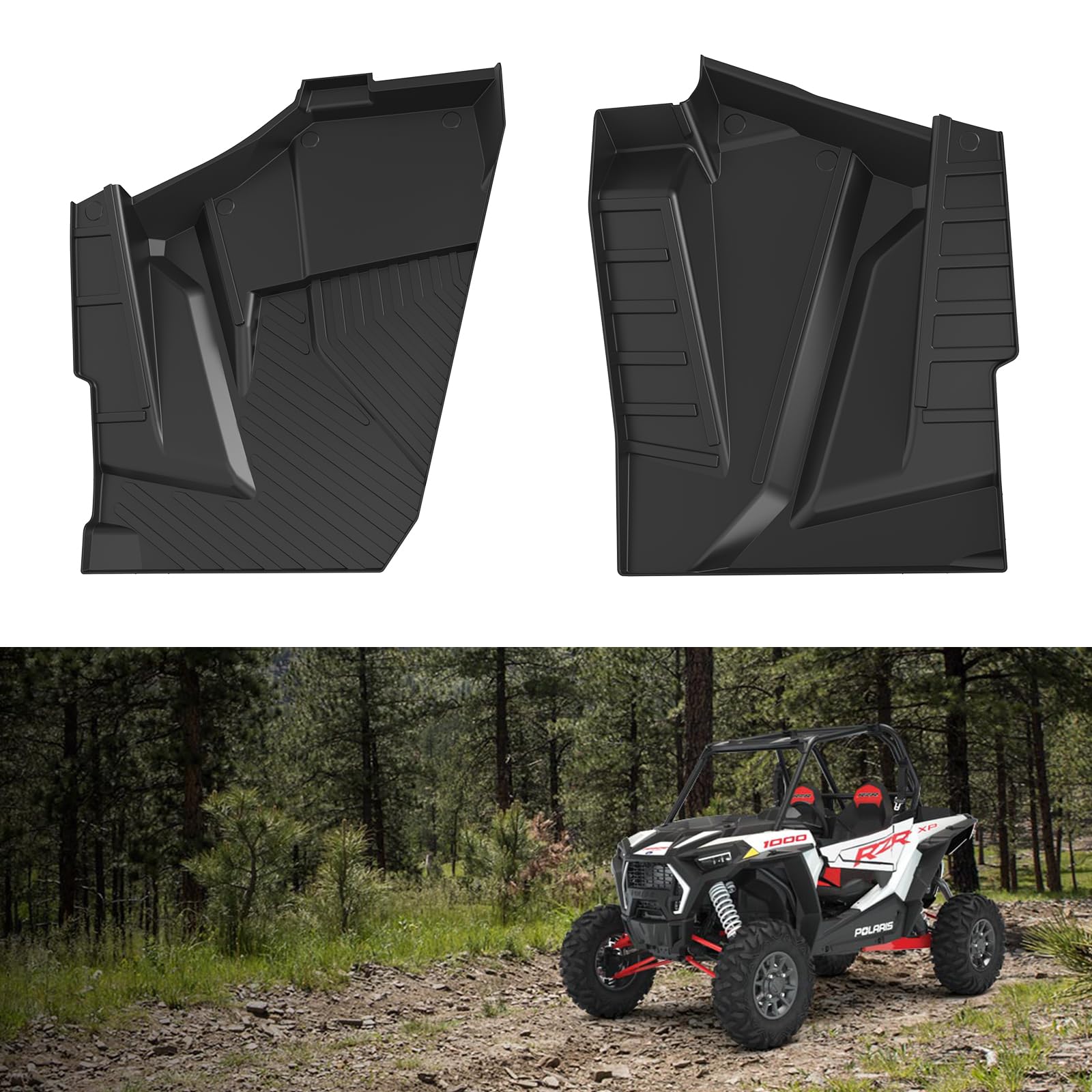 Photo 1 of ***FACTORY SEALED***LitMiRaCle Front Floor Mats for 2024 Polaris RZR XP 1000, All Weather Protection Front Floor Liners for Polaris RZR XP 1000 / RZR XP 4 1000 Ultimate/Sport/Premium, 2PCS