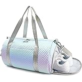 STELLE Dance Bag for Girls Ballet Bag Gifts for Girls Waterproof Sports Gymnastics Bag with Shoe Compartment Cheer Duffle Bag(LM2,F)
