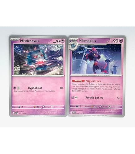 Amazon.com: Pokemon - Mismagius 088/193 - Trick or Trade 2023 - Sello  exclusivo de Halloween : Juguetes y Juegos