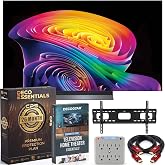 LG 65-Inch OLED evo AI 4K C6 Series Smart TV (2026) a11 AI Processor Gen3, Dolby Vision &amp; Atmos, HDR10, 165Hz OLED65C6PUA Bundle with Deco Essentials Protection + Wall Mount, Cables &amp; Surge Protector