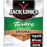 Jack Link's Original Turkey Jerky - 2.85 oz | Bag - Ready to Eat Protein Snack - 12g Protein per Serving - Made with 100% Real Turkey