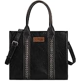 Montana West × Wrangler Large Tote Bags Purses for Women Work Top-Handle Handbags with Strap