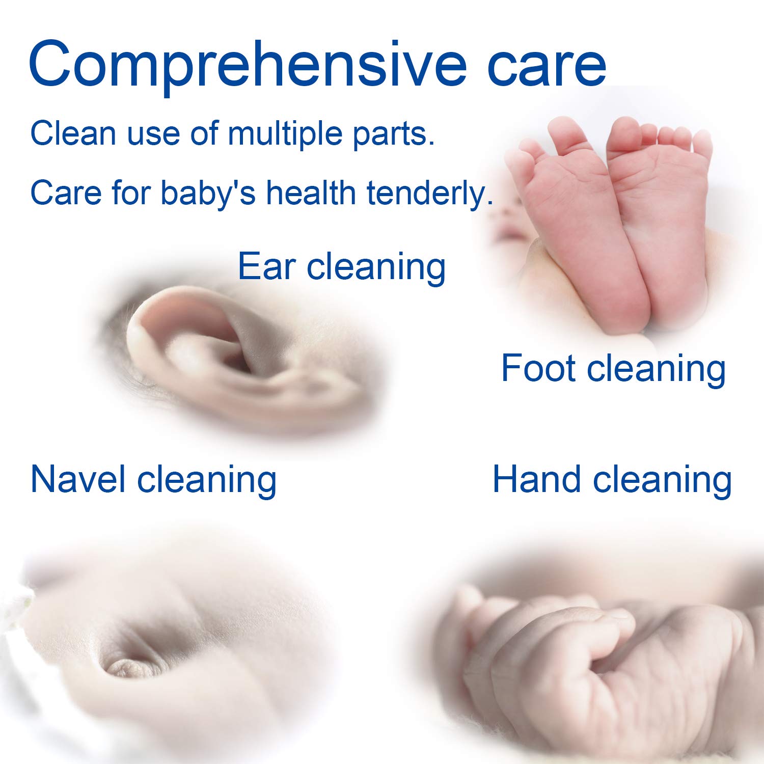 Baby Cotton Swabs, Paper Sticks Cotton Buds for Baby Ear Nose Clean-200Pcs(Spiral and Pointed)