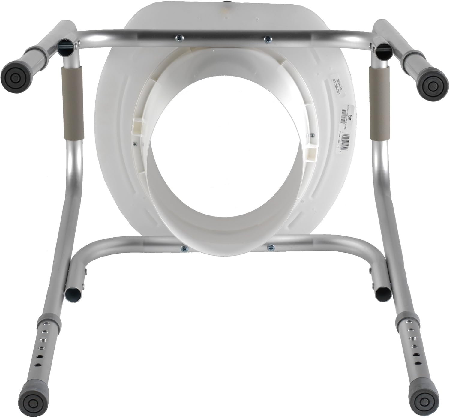PCP Raised Toilet Seat and Safety Frame (Two-in-One), Adjustable Rise Height, Secure Elevated Lift Over Bowl, Made in USA: Health & Personal Care