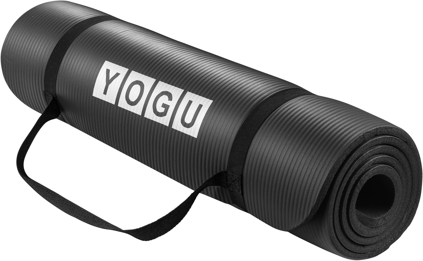 Yoga Mat Thick Multi-Purpose Lightweight Pilates Fitness Mats Durable Washable Non-Slip Surfaces Sweat-Proof Gym Workout Exercise Yoga Mat with Carrier Strap - 6 FT x 2 FT