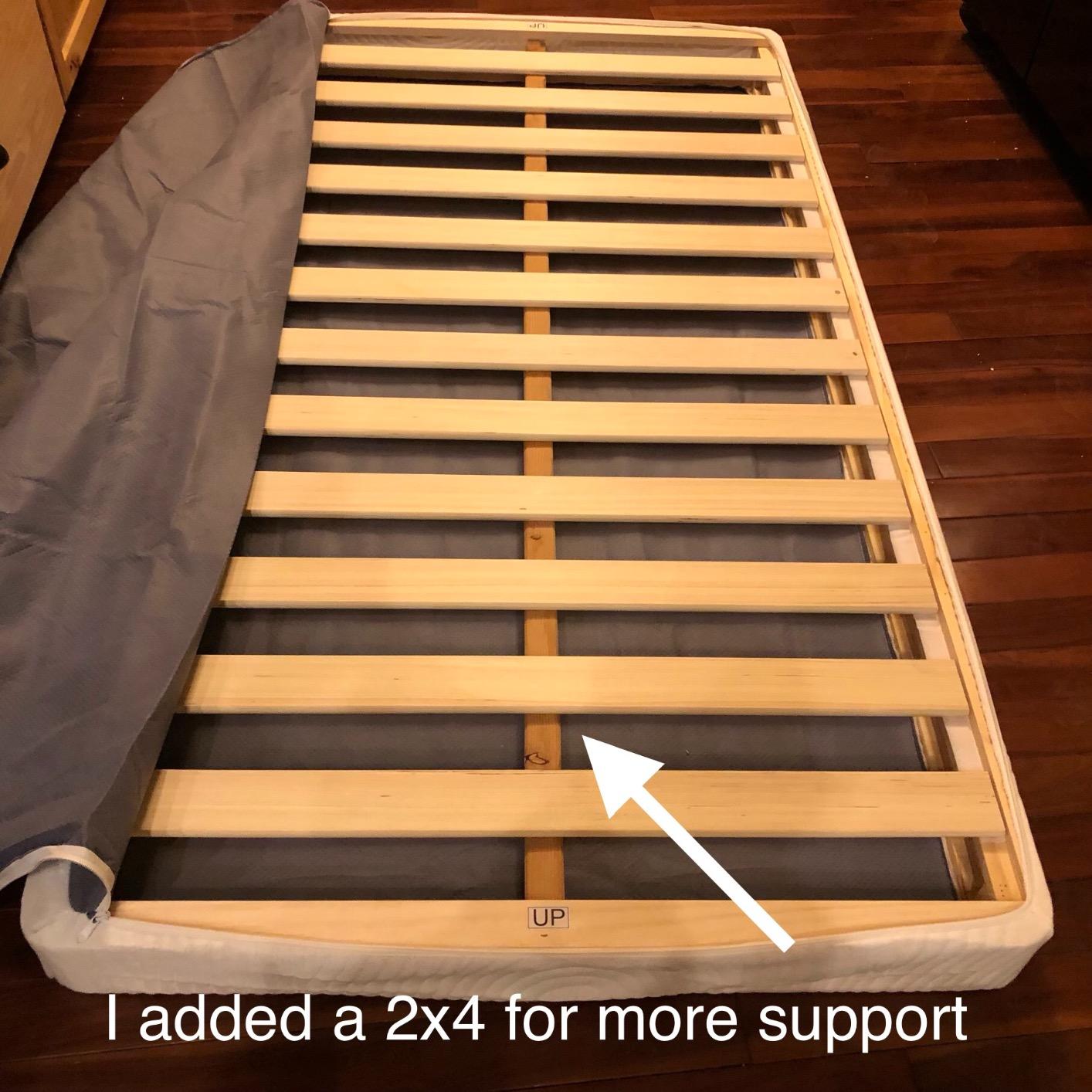44/mo Finance Zinus Edgar 4 Inch Wood Box Spring / Mattress