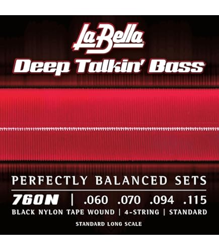 Amazon.com: La Bella 760FM Deep Talkin' Stainless Steel Flat Wound