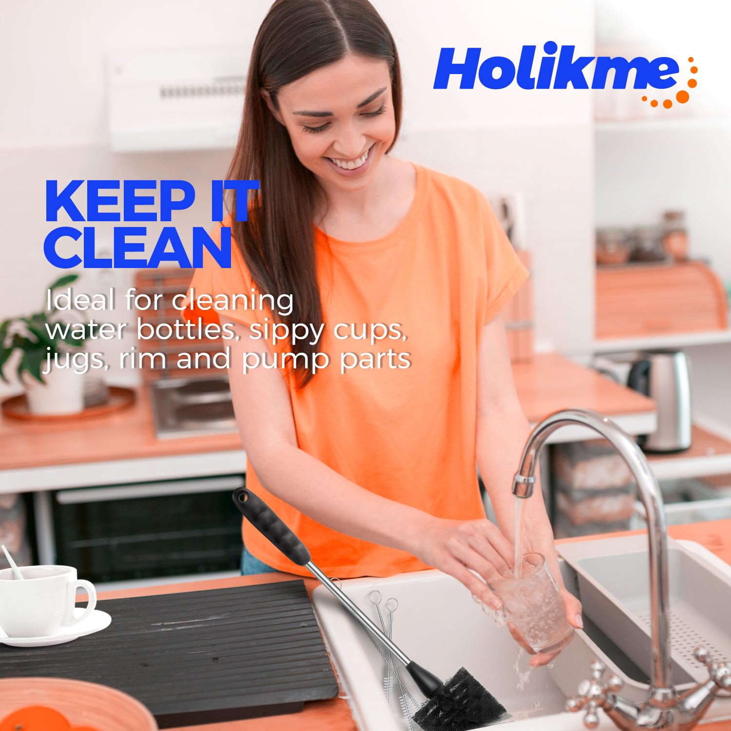 Holikme Bottle Brush Cleaner Set, 14