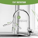 PRETTI Faucet Extender 14cm 360 Rotation Kitchen Tap Extension Stainless Steel view 4