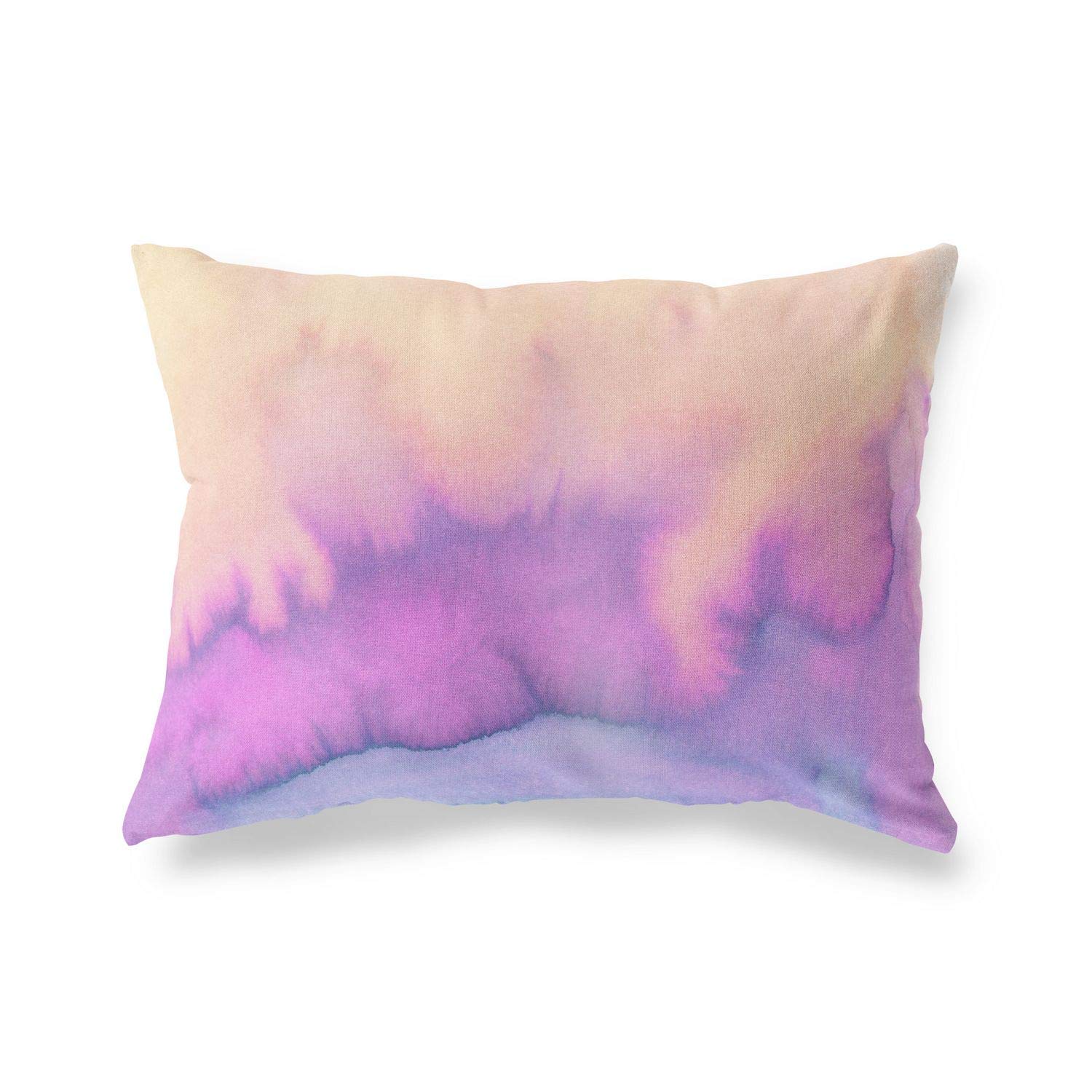 Bonamaison Decorative Cushion Cover Watercolor Theme, Throw Pillow Covers, Home Decorative Pillowcases for Livingroom, Sofa, Bedroom, Size:35x50 Cm - Designed and Manufactured in Turkey
