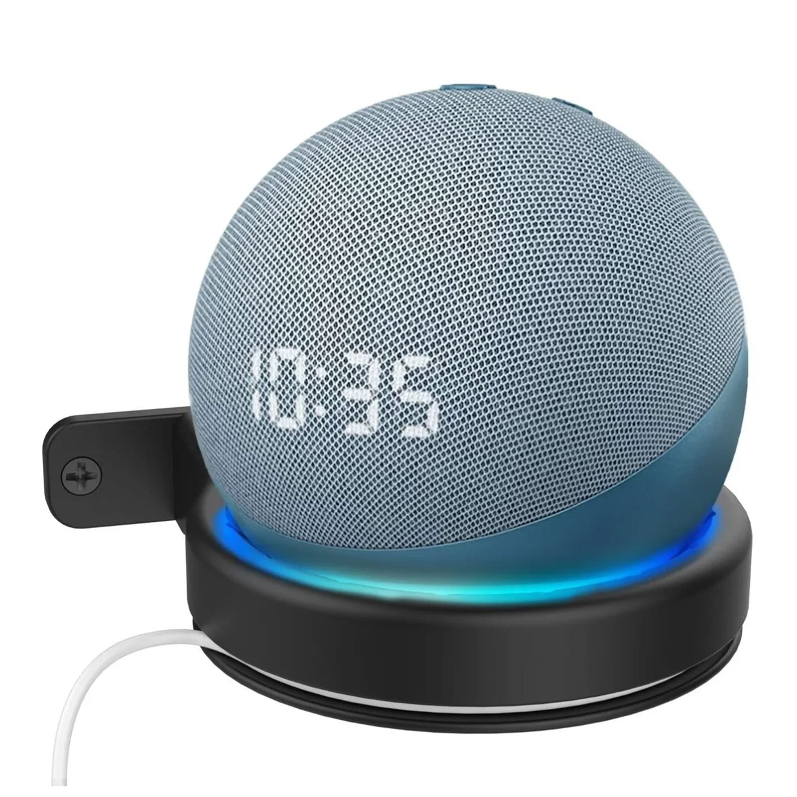 For Echo Dot Wall Mount, Speaker Bracket Holder For Echo Dot 3rd Generation 4th Generation, Speaker Wall Mount Holder Multipurpose Space Saving (Black)