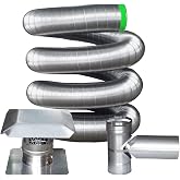 Rockford Chimney Supply 316 Stainless Steel Flexible Chimney Liner Tee Kit, 6 Inch x 20 Feet