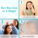 Adamson Lice Comb with Magnifying Glass Stainless Steel Pink view 4