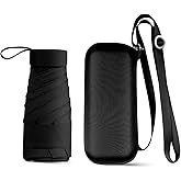 PTGRSWK Compact Travel Umbrella - Mini Umbrella for Purse, Small Lightweight & Tiny Design Perfect for Parasol Outdoor Sun & Rain Umbrellas