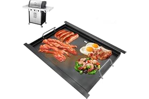 WEBROIL 463367016 Full Size Griddle Insert for Charbroil Tru-Infrared 3 Burner 463242516 463346017 466242615 466242616, Carbon Steel Flat Top Griddle Plate for Charbroil Commercial G466-0025-W1, G472-0028-W1