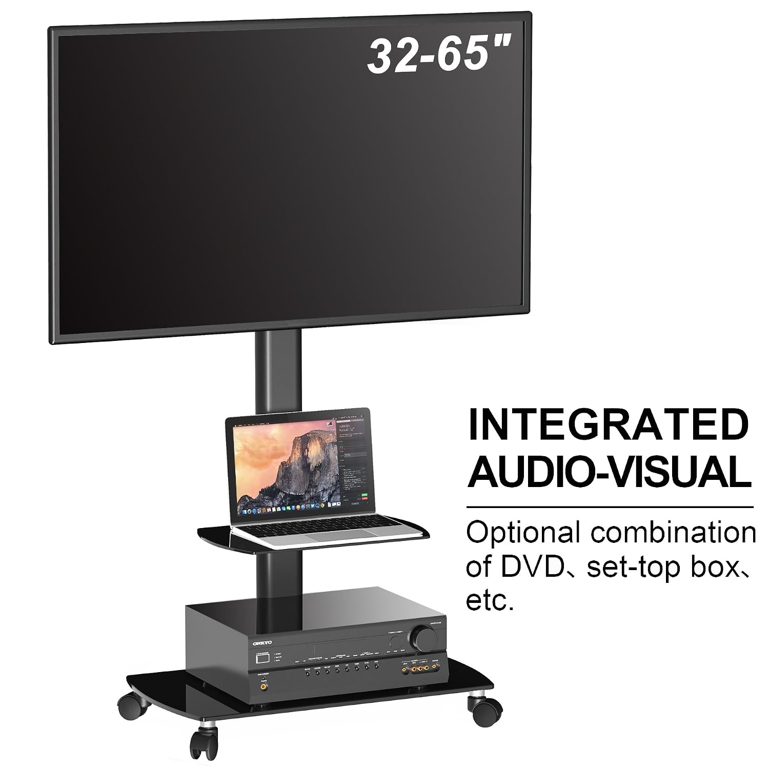Fitueyes Tv Wagen Tv Stander Mit Rollen Fernseh Standfuss 32 65