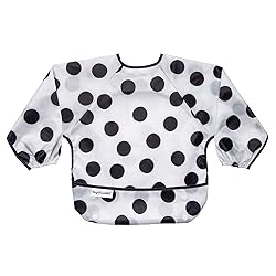 Tiny Twinkle Mess Proof Baby Bib, Cute Full Sleeve