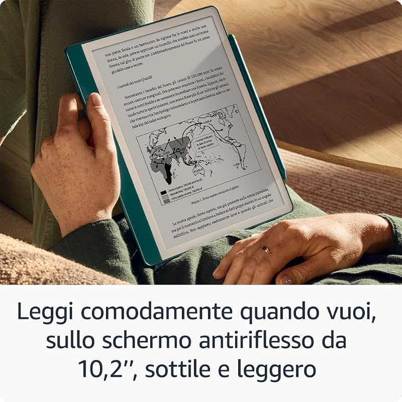 Kindle Scribe (64 GB) | Schermo ridisegnato con bordi uniformi. Ora puoi scrivere nei libri e nei documenti | Penna premium inclusa | Grigio tungsteno