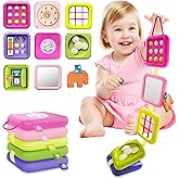 Busy Board for 1 Year Old, Montessori Toys for Baby, Toddler Travel Toys, Baby Toys 12-18 Months, Toddler Airplane Activities