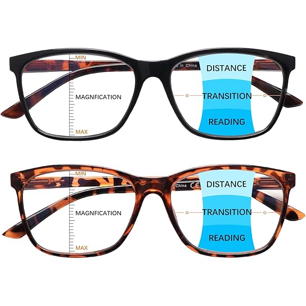 Amazon.com: COJWIS Progressive Multifocus Reading Glasses Blue