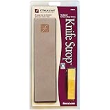 Flexcut PW14 Knife Strop, with 1 Ounce Bar of Flexcut Gold Polishing Compound, 8 X 2 Inch Leather Surface