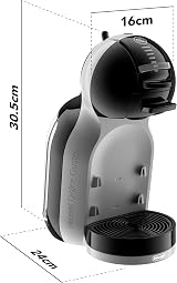 NESCAFÉ Dolce Gusto Mini-Me Coffee Machine Black & Arctic Grey view 3