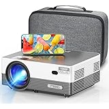 MOOKA Q6 Native 1080P WiFi Bluetooth Projector,Upgraded 8500L HD Video Projector with Carrying Bag,Support 4K &300＂Display,Ho