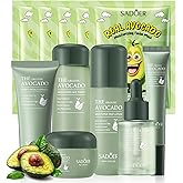 Avocado Skin Care Sets, 11pcs Skin Care Gift Set with Lip Balm, Toner, Lotion, Face Serum, Eye Cream For Hydrating Skin, Anti-Aging Skin For Women Teen Girls (Extra Large, 11, Count)