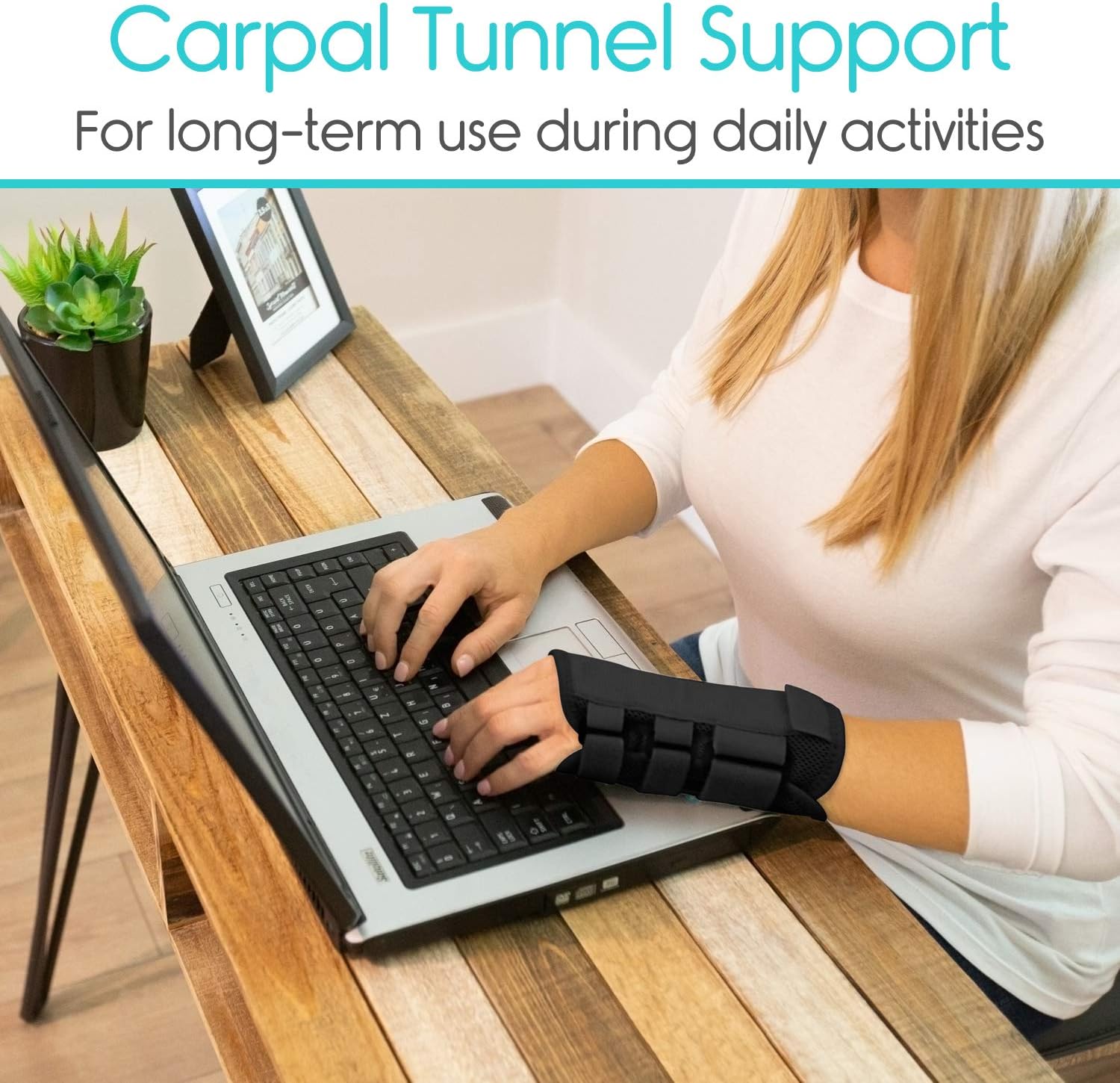Vive Carpal Tunnel Wrist Brace (Left or Right) - Arm Compression Hand Support Splint - for Men, Women, Kids, Bowling, Tendonitis, Arthritis, Athletic Pain, Sports, Golf - Universal Adjustable Fit: Industrial & Scientific