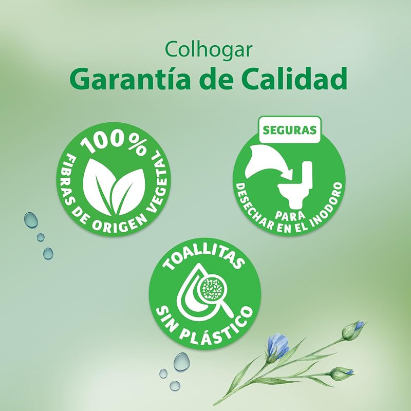 Colhogar aloe 8x80 - papel higiênico úmido descartável com extrato de aloe vera - sem álcool - testado dermatologicamente - embalagem com 640 lenços umedecidos e descartáveis ​​por wc
