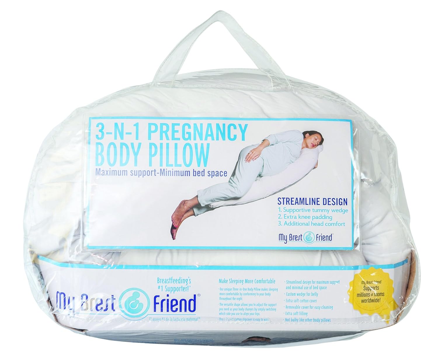 Amazon Com My Brest Friend 3 In 1 Pregnancy Body Pillow