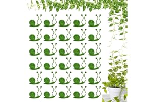 Cadeya 30 Pcs Plant Climbing Wall Fixture Clips, Snail Plant Clips Fixer Self-Adhesive Hook for Invisible Wall Vine Plant Supports Traction Wall Clip