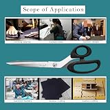 Mr.do 10" Fabric Scissors Heavy Duty Stainless Steel for Tailoring & Crafting view 6