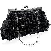 KOLODOGO Sparkly Evening Clutch Purse for Women Elegant Sequined Party Bag, Glam Wedding, Prom, Cocktail Night Out Clutch