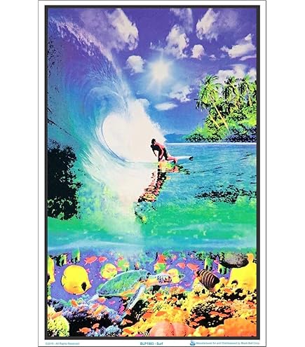 Amazon.com: Funky Swamp Mirage Blacklight Responsive Poster