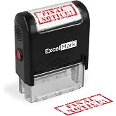 ExcelMark Final Notice - Self Inking Bill Collection Stamp in Red Ink