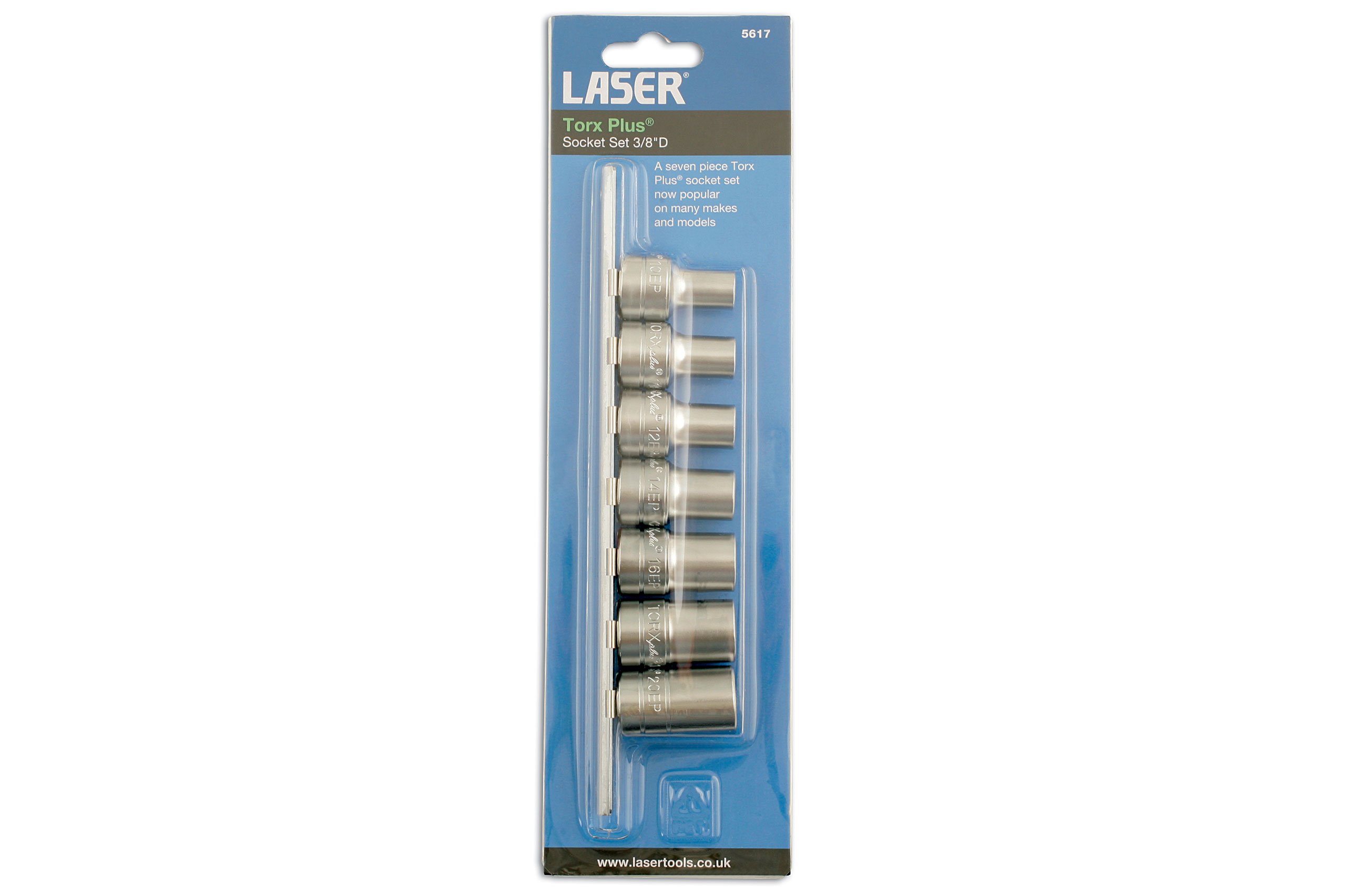 Laser 5617 Torx Plus® Socket Set 3/8"D 7pc
