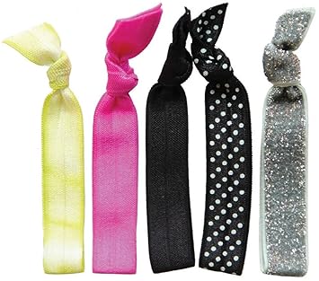 Amazon Com Dye Tie Piece A Work Hair Tie Set 5 Ct Beauty
