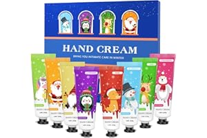 SenseYo Hand Cream Gift Set Natural Plant Fragrance Shea Hand Lotion for Dry Cracked Hands Christmas Gifts for Women Mom Girls, Unique Christmas Stocking Stuffers, 8 Different Fragrances