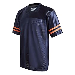 DEHANER Navy Blue Plain Football Jersey for Men