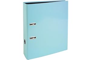 Exacompta AQUAREL A4 Lever Arch File 80mm Spine Pastel Blue