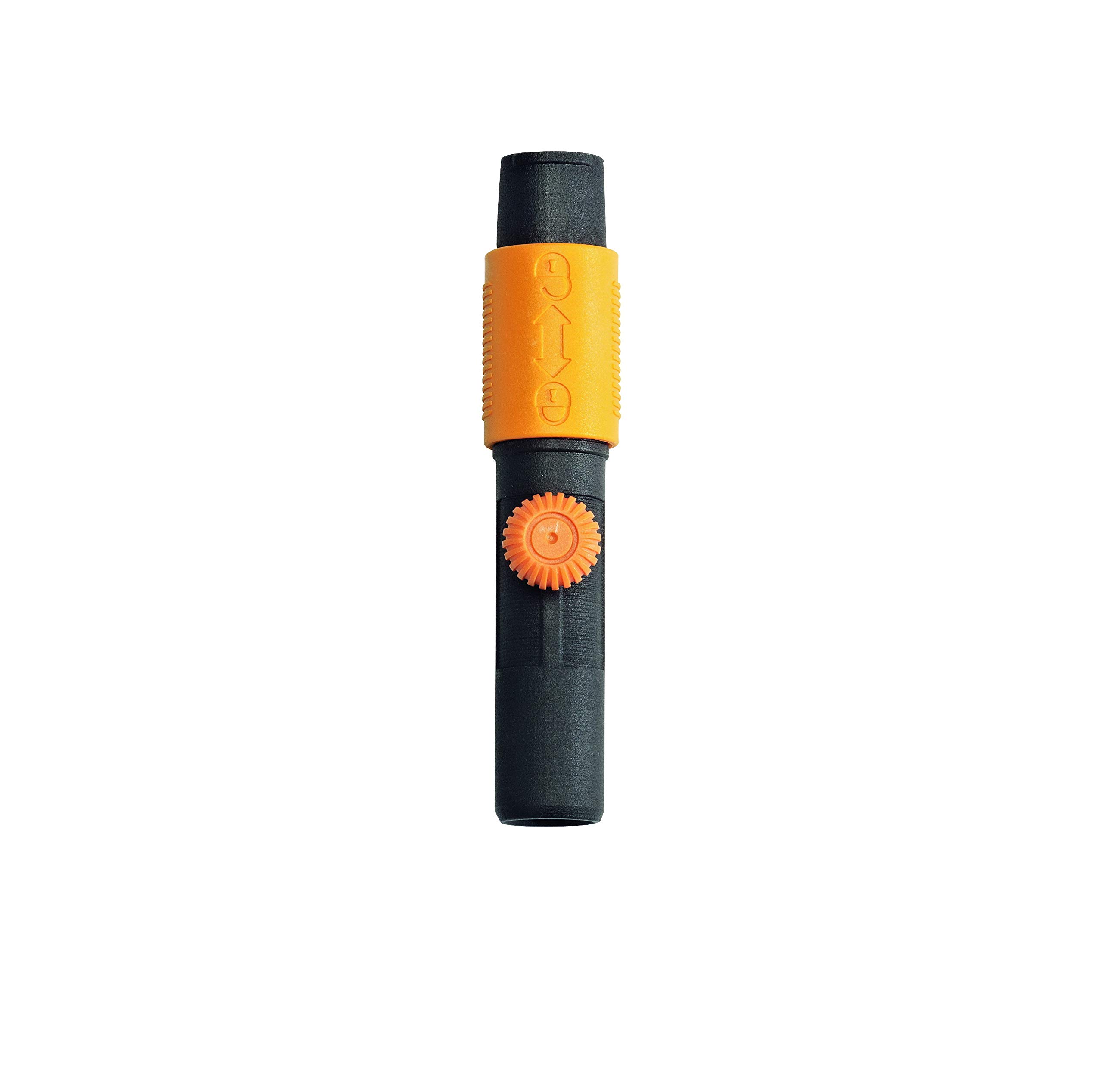 Original Fiskars Universal Adapter for the Use of All Garden Tool Heads to Combine a QuikFit Handle with Tool Heads from Other Manufacturers, Length: 17 cm, Plastic, Black/Orange, QuikFit, 1000617