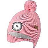 Etsfmoa Beanie with The Light for Men Women,Fleece Lined hat with Earflaps,Type c Rechargeable LED Caps