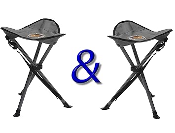 Doppelpack Camping Hocker Dreibeinhocker Stahlrohr Angelhocker Falthocker Dreibein