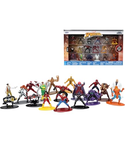 Amazon.com: Jada Toys 253225028, Marvel Spider Man Multipack Nano