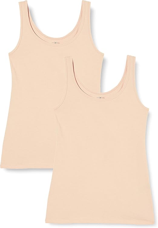 Iris & Lilly Women’s Cotton Vest, Pack of 2 Amazon.co.uk Clothing